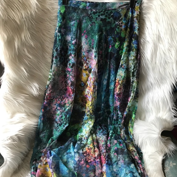 Topshop Blurry Floral Skirt - Picture 3 of 8